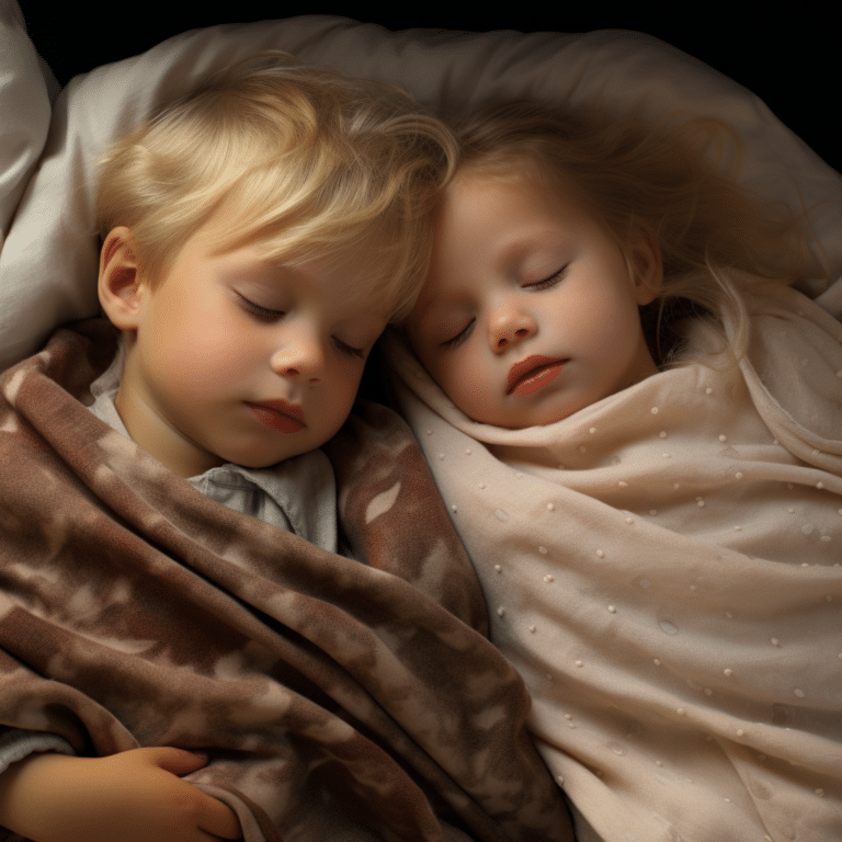 Toddlers Sleeping with Blankets