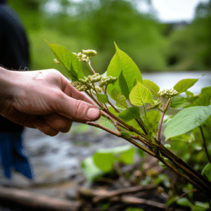 Eating Japanese Knotweed