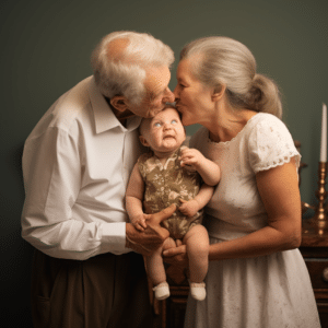 Grandparents Not to Kiss Baby