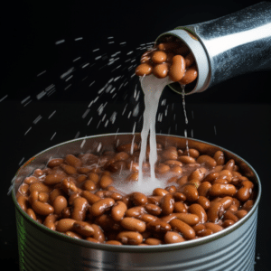 Drain Canned Beans for Chili