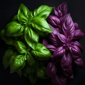 Purple vs Green Basil