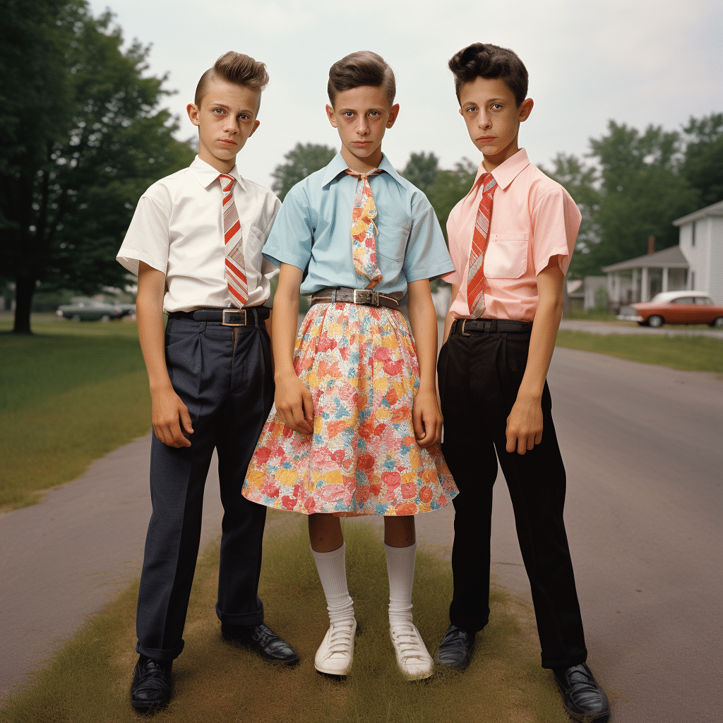 Teenage Boys Wearing Dresses