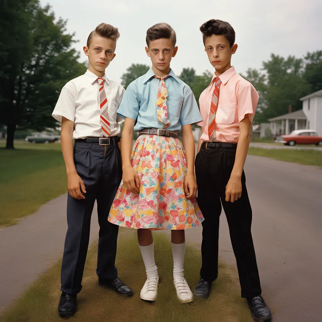 Teenage Boys Wearing Dresses