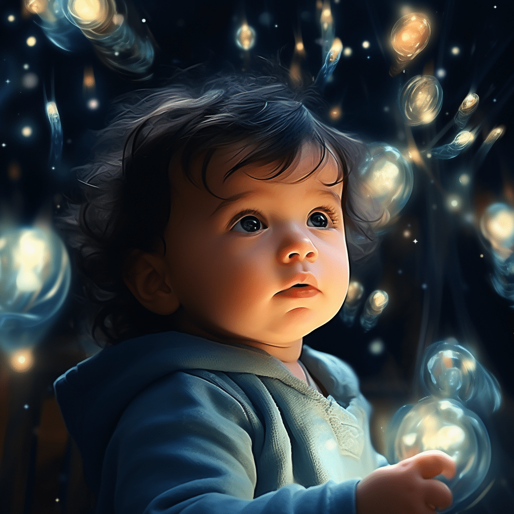 Babies Stare At Lights