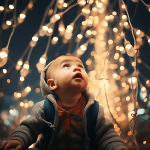 Babies Stare At Lights