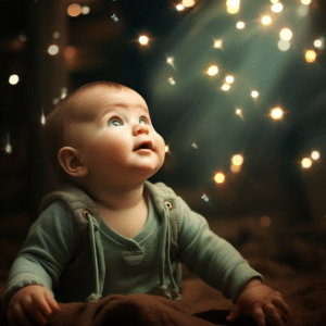 Babies Stare At Lights