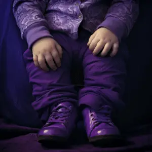 Baby's Legs Turn Purple When Held