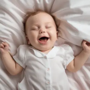 Babies sleep with arms up