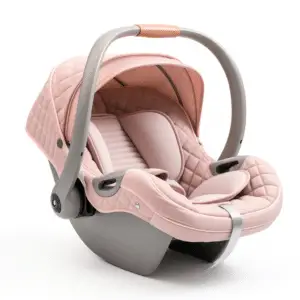 Pink newborn car seat