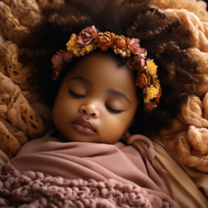 African American newborn hair care